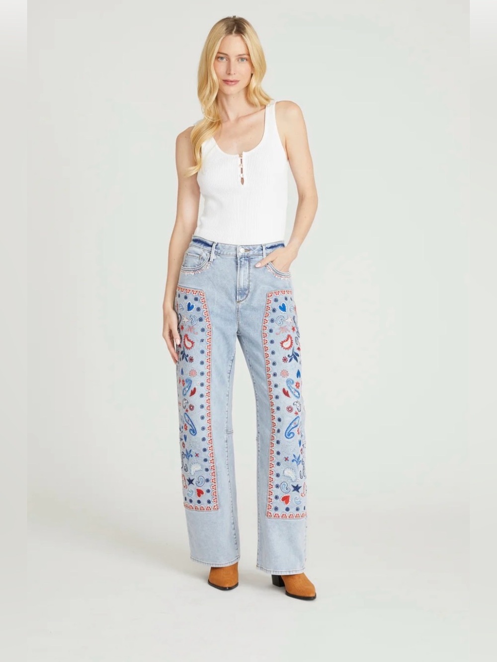 Brand New Never Been Worn Driftwood Bandana BBQ carpenter jeans size 26